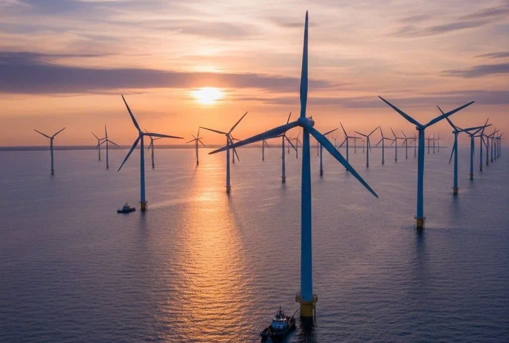 Nếu thu hút được khoảng 3-4GW điện gió ngoài khơi mỗi năm, với suất đầu tư khoảng 3 tỷ USD cho mỗi GW, dòng vốn FDI vào lĩnh vực này có thể đạt gần 10 tỷ USD/năm. Ảnh: Tùng Đinh.