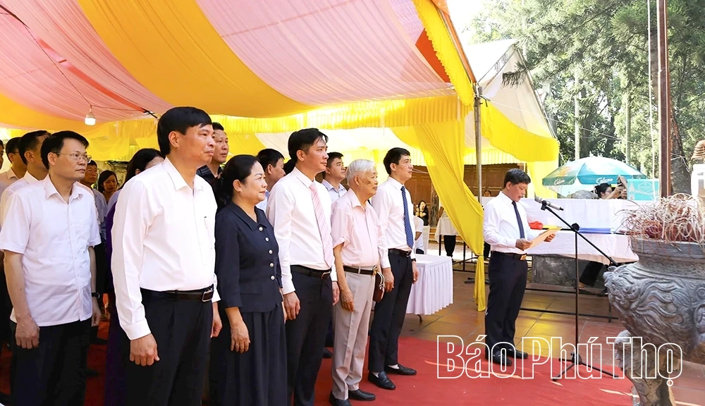 Dâng hương tưởng nhớ và tri ân công đức Hoàng tử Lang Liêu