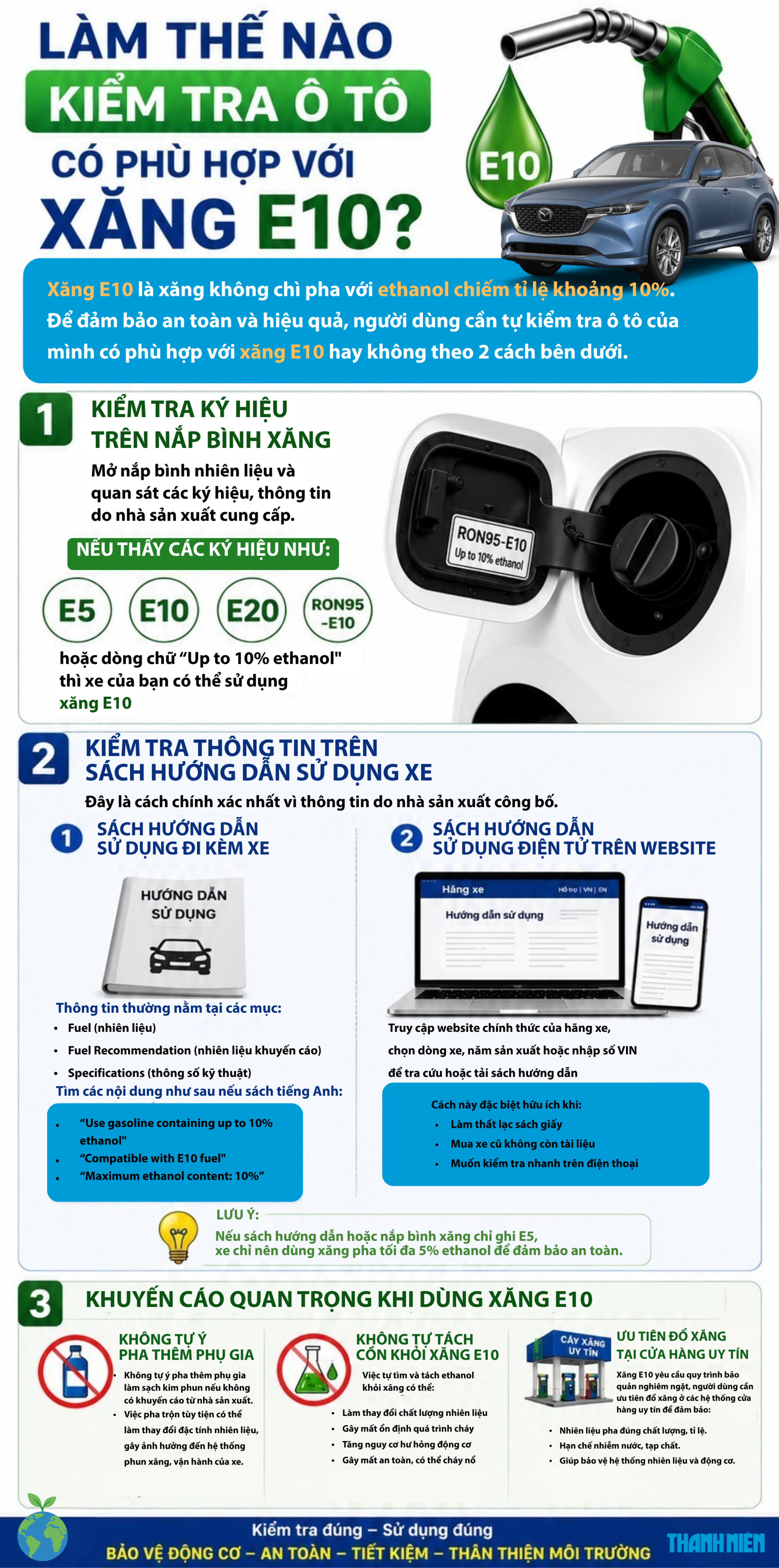 Làm thế nào kiểm tra ô tô có 'hợp' với xăng E10? - Ảnh 1.
