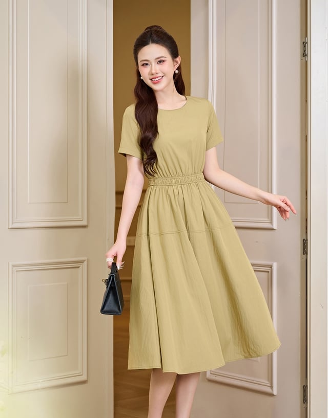 Váy chiết eo - Ảnh 1.