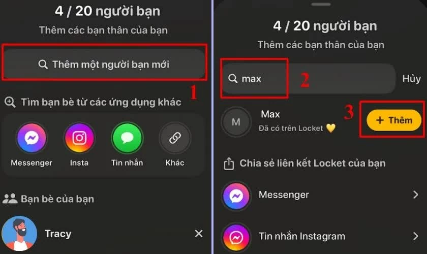 Chọn mục “Thêm một người bạn mới”. Chọn mục “Thêm một người bạn mới”.