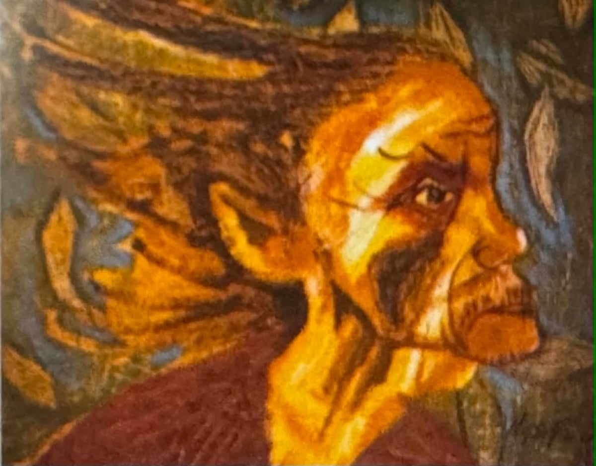 Le poète Luu Trong Lu représenté par l'artiste Nguyen Dinh Phuc (1919-2001). Nhà thơ Lưu Trọng Lư qua nét vẽ của họa sĩ Nguyễn Đình Phúc (1919-2001).
