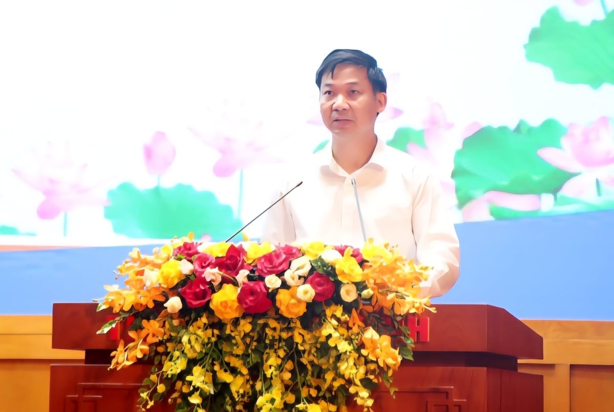 Ông Nguyễn Văn Công, Phó Chủ tịch UBND tỉnh, kết luận hội nghị. Ảnh: Báo Quảng Ninh.