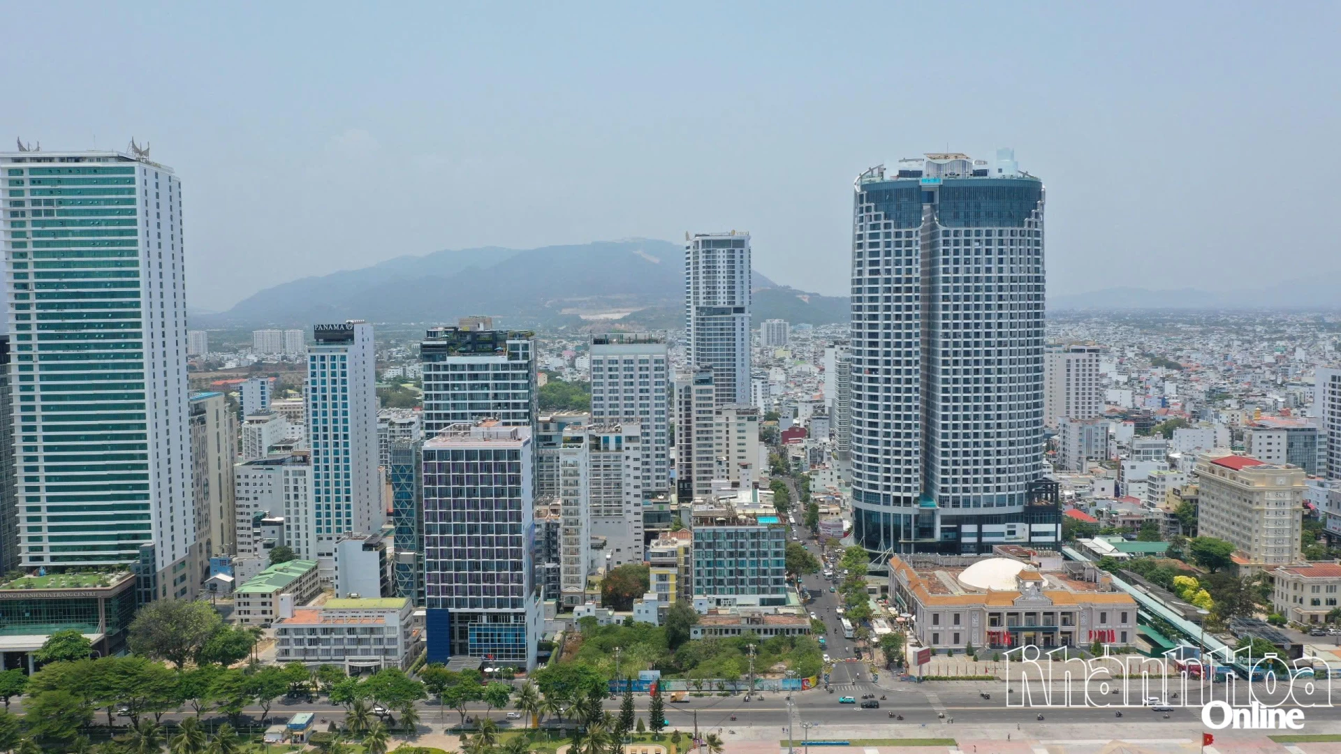 Một khu vực phường Nha Trang từ trên cao.
