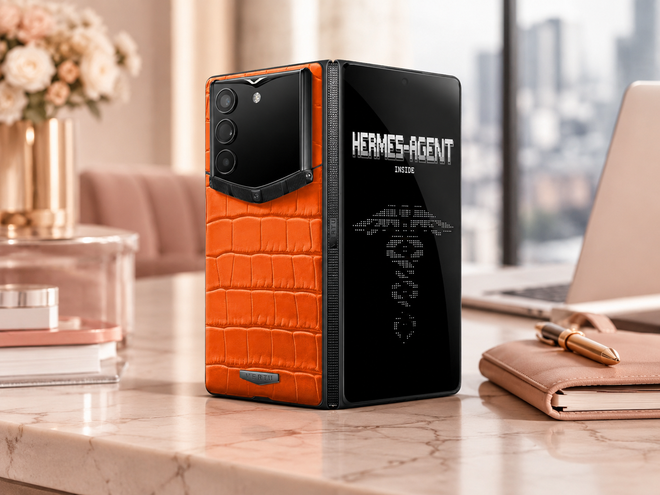 Vertu Alphafold: Điện thoại gập A.I. với Hermes Agent và thiết kế xa xỉ - Ảnh 2.