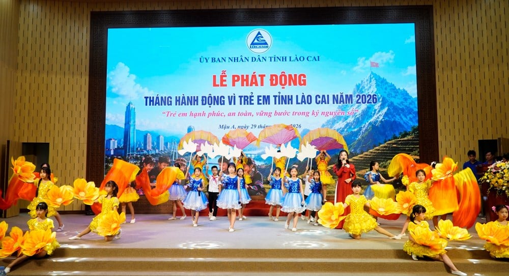 Phát động Tháng hành động vì trẻ em Lào Cai năm 2026 - ảnh 1