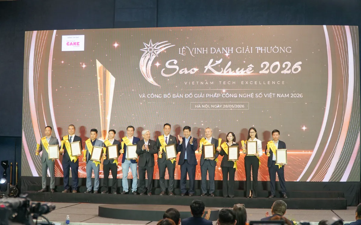 123 nền tảng, dịch vụ và giải pháp số xuất sắc được trao Giải thưởng Sao Khuê 2026. Ảnh: Việt Linh 