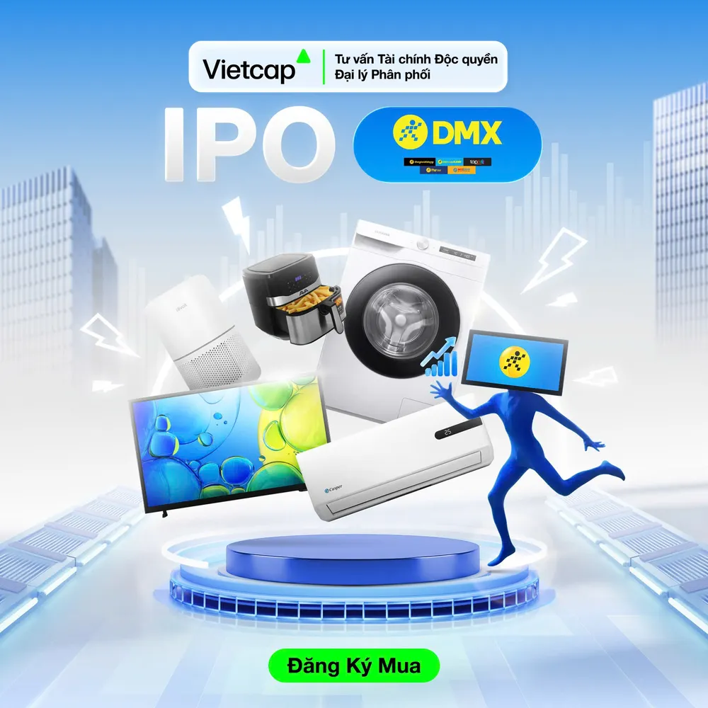 L'offerta pubblica iniziale (IPO) multimiliardaria di Dien May Xanh è ufficialmente iniziata, con Vietcap in qualità di consulente finanziario esclusivo e agente di distribuzione ufficiale. (Foto: Vietcap)