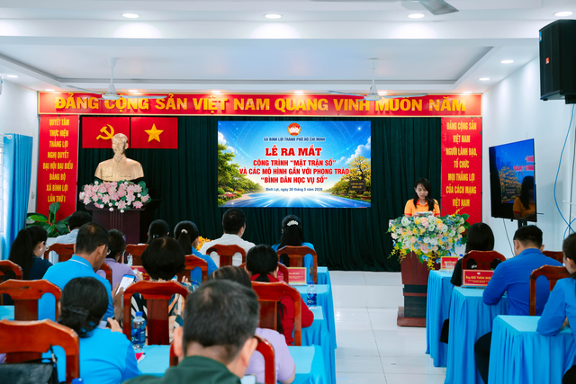 TPHCM: Xã Bình Lợi ra mắt công trình
