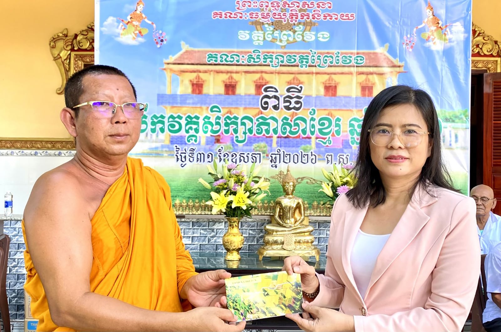 Khai giảng lớp học tiếng Khmer hè năm 2026 tại xã Tri Tôn