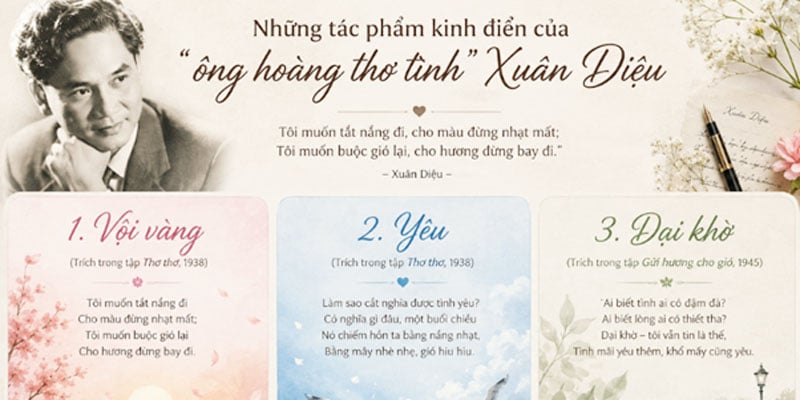 Obras clássicas de Xuân Diệu, o 
