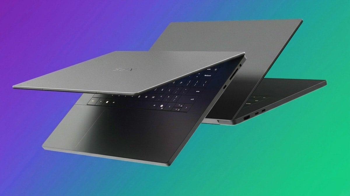 لپ‌تاپ Dell XPS 16 Creator Edition از طراحی مدرن و باریکی بهره می‌برد.