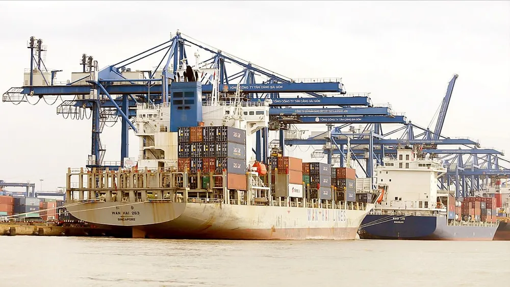 Vietnam International Container Terminal (VICT), Bezirk Tan Thuan, Ho-Chi-Minh-Stadt. FOTO: QUANG PHUC