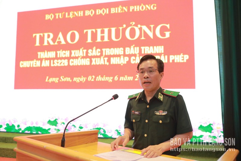 Thiếu tướng Vũ Quốc Ân&nbsp;phát biểu tại chương trình
