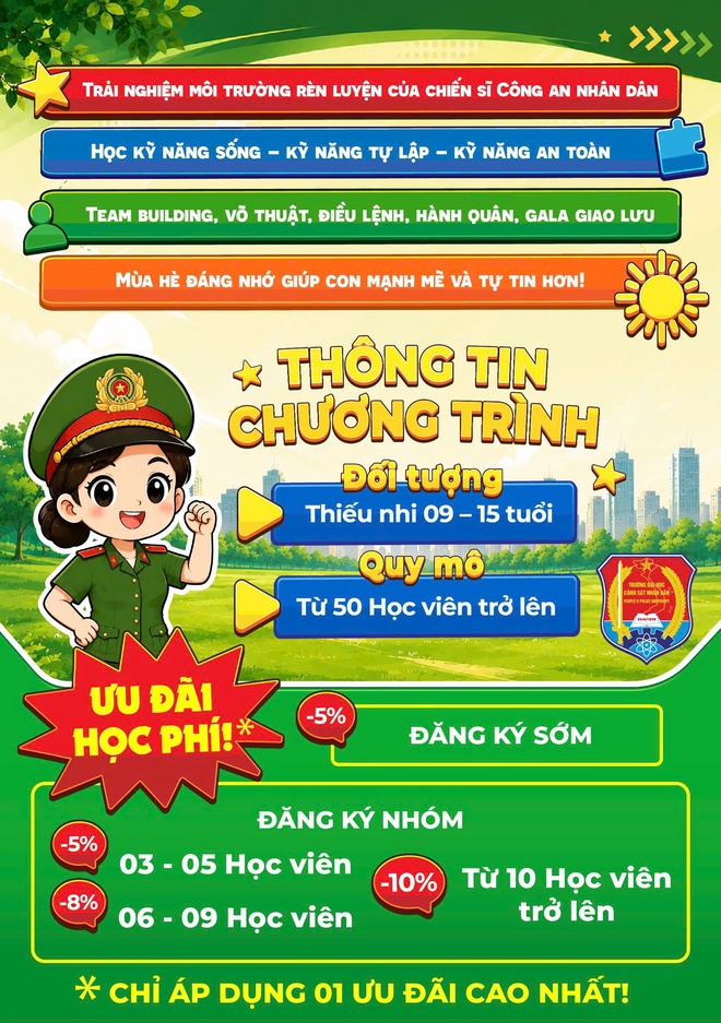 Một tuần làm 'Chiến sĩ Công an nhí', trẻ em học được gì? - Ảnh 1.