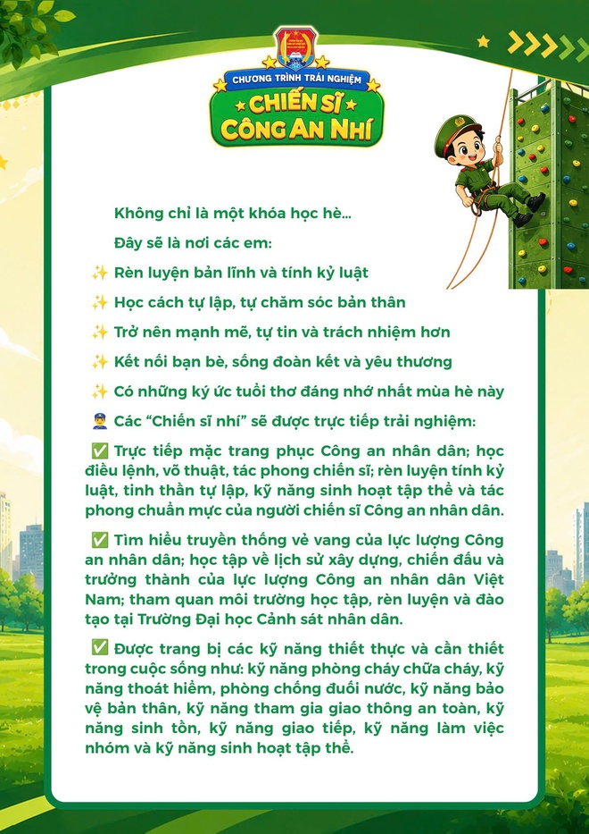 Một tuần làm 'Chiến sĩ Công an nhí', trẻ em học được gì? - Ảnh 2.