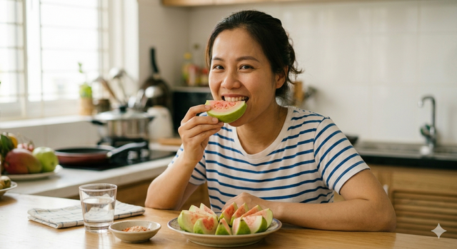 Ăn ổi giảm cân: Nên ăn cả vỏ hay bỏ ruột để 'đốt mỡ' bụng nhanh nhất?- Ảnh 1.