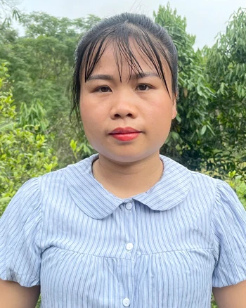 خانم Nong Thi Xuyen، روستای Chang Tham، کمون Bang Lang