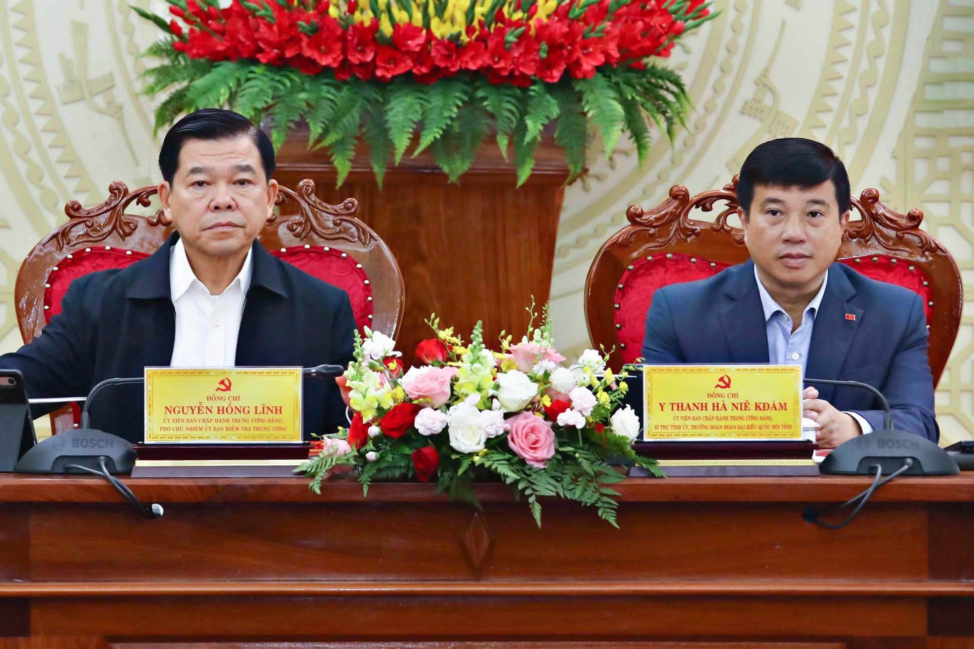 Ủy ban Kiểm tra Trung ương làm việc với Thường trực Tỉnh ủy Lâm Đồng