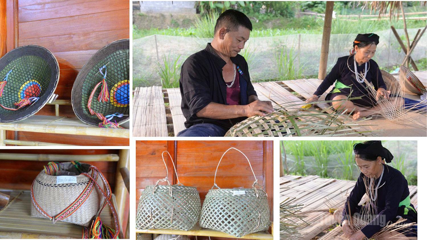 Nghề đan lát truyền thống vẫn được người dân gìn giữ và trở thành hoạt động trải nghiệm hấp dẫn đối với du khách.