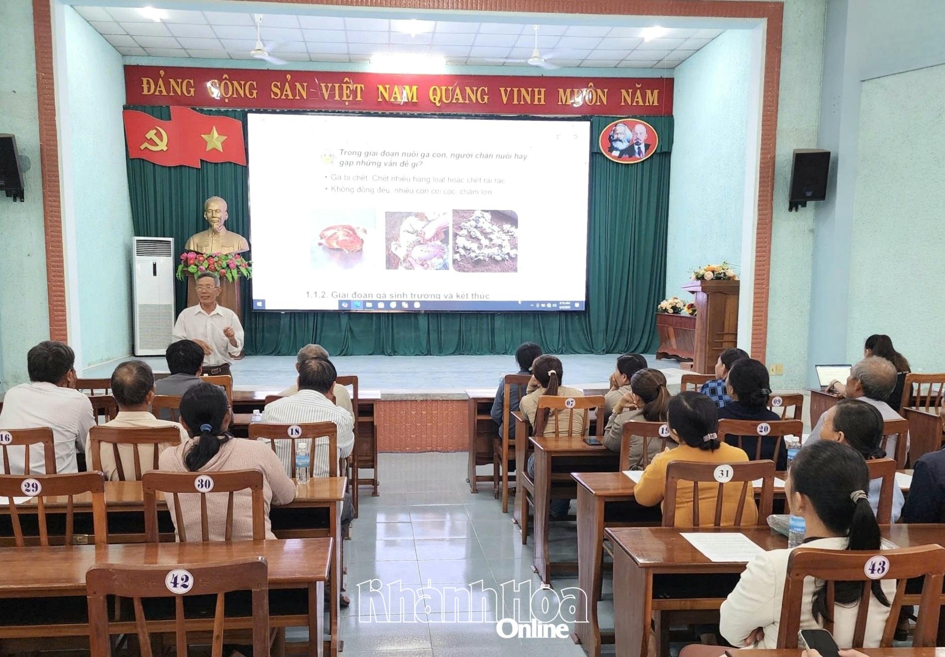 Die Bewohner des Stadtteils Ninh Hoa erhielten Anleitungen zu Techniken der Viehzucht.