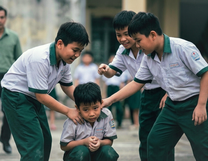 bạo lực học đường - Ảnh 1.