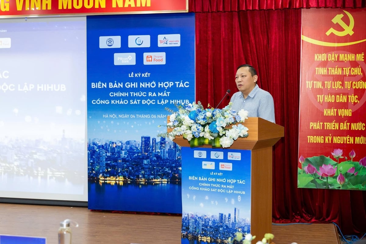 Ông Ngô Hải Phan - Cục trưởng Cục Chuyển đổi số và Cơ yếu - Văn phòng TW Đảng phát biểu tại sự kiện. Ảnh: BTC.