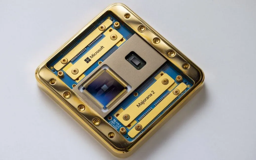 Chip điện toán lượng tử Majorana 2 của Microsoft. (Ảnh: Microsoft)