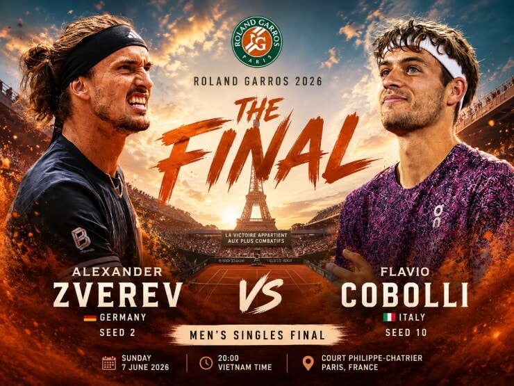 2026年全仏オープン決勝：アレクサンダー・ズベレフにはグランドスラム