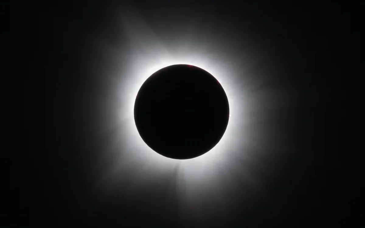 Nhật thực toàn phần tại Dallas, Mỹ, ngày 8/4/2024. (Ảnh: NASA)