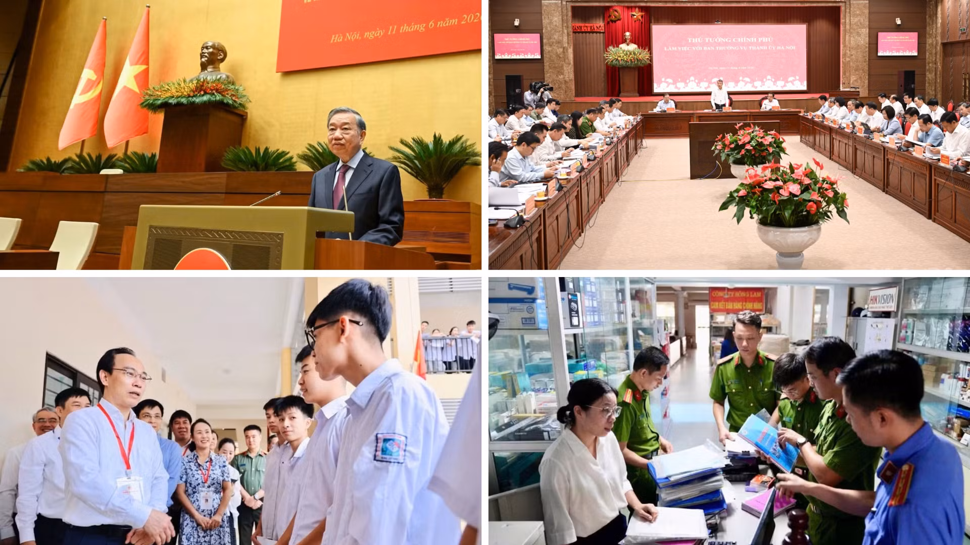 Main highlights of June 11: National conference to disseminate Resolution No. 06-NQ/TW; Students from all over the country participate in the high school graduation examination.