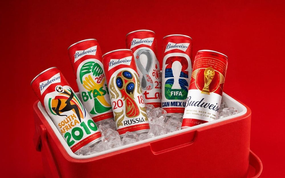 バドワイザーは、FIFAワールドカップ2026™の特別限定版6種類を発売します。
