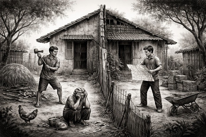 De tragedie achter het hoofdschudden - Foto 1. Bi kịch sau cái lắc đầu - Ảnh 1.