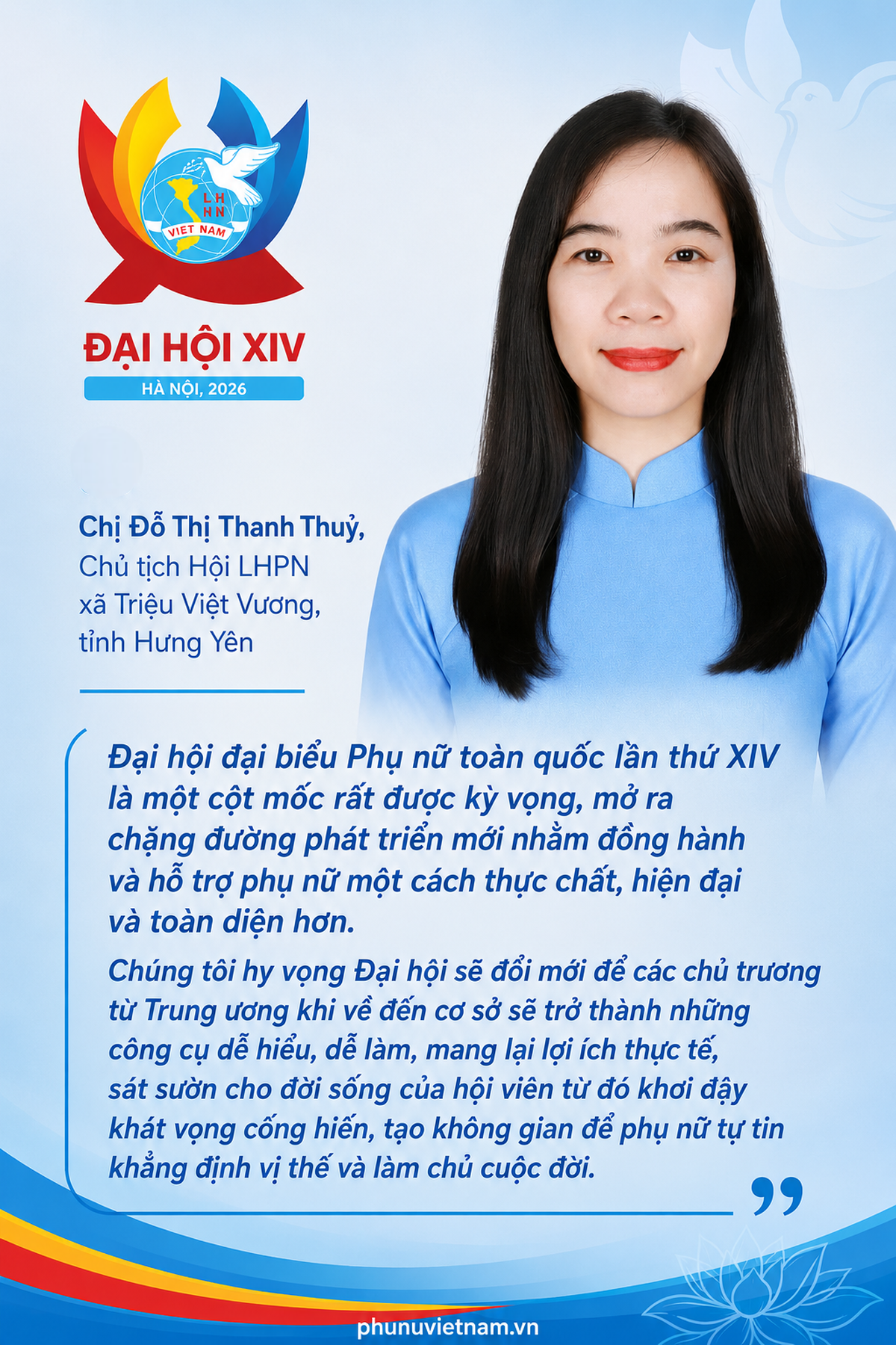 Phụ nữ Hưng Yên kỳ vọng Đại hội XIV mở rộng cơ hội phát triển cho phụ nữ - Ảnh 3.