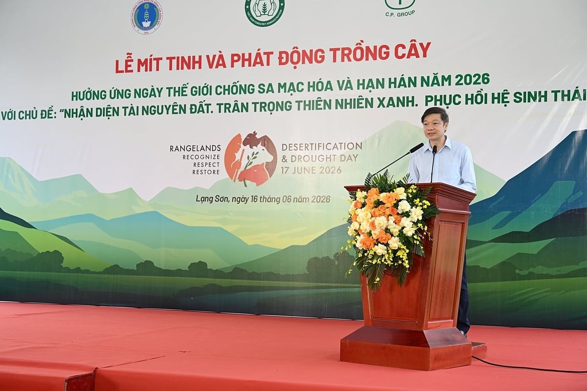 Cục trưởng Trần Quang Bảo phát biểu khai mạc lễ mít tinh. Ảnh: Bảo Thắng.