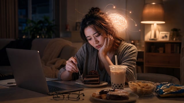 Vì sao càng buồn, càng mệt lại càng thèm đồ ngọt? - Ảnh 1.