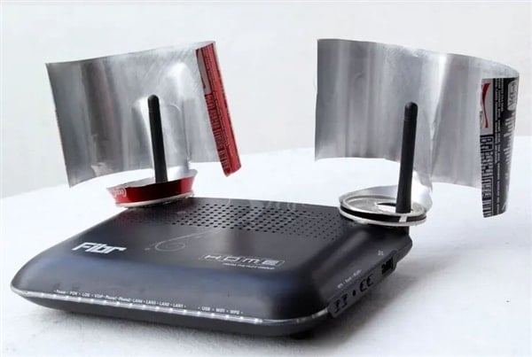 Router ăng ten ngầm và mẹo dùng lon nhôm