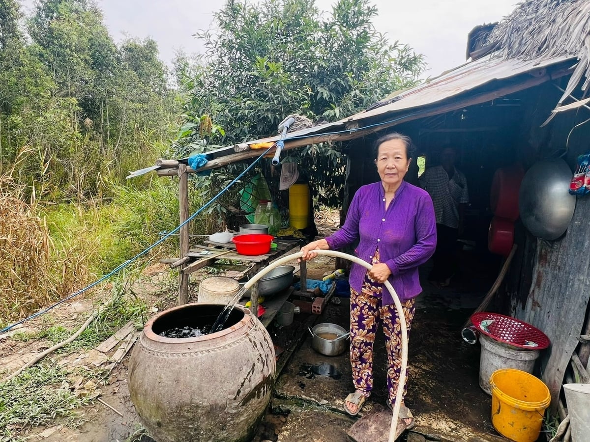 Nước sạch góp phần nâng cao chất lượng cuộc sống và thúc đẩy phát triển bền vững khu vực nông thôn trên địa bàn tỉnh Cà Mau. Ảnh: Trọng Linh.
