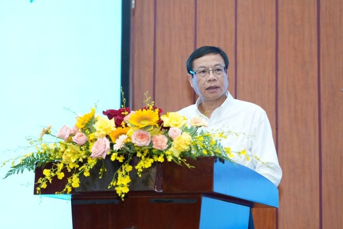 Thứ trưởng Bộ Khoa học và Công nghệ Lê Xuân Định phát biểu tại sự kiện.