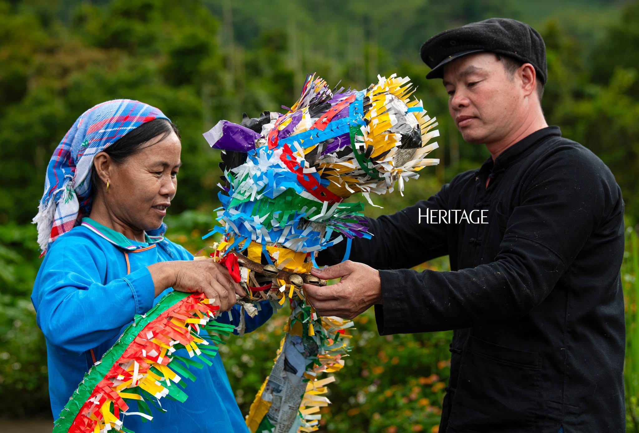 Gallery - The unique paper horse dance of the Nung Din people. - image 6