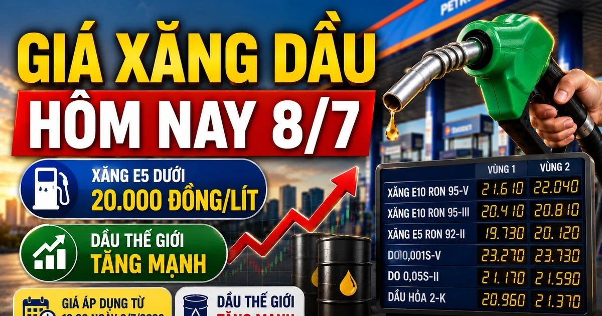 Giá dầu thế giới WTI, Brent tăng mạnh ngày 8/7