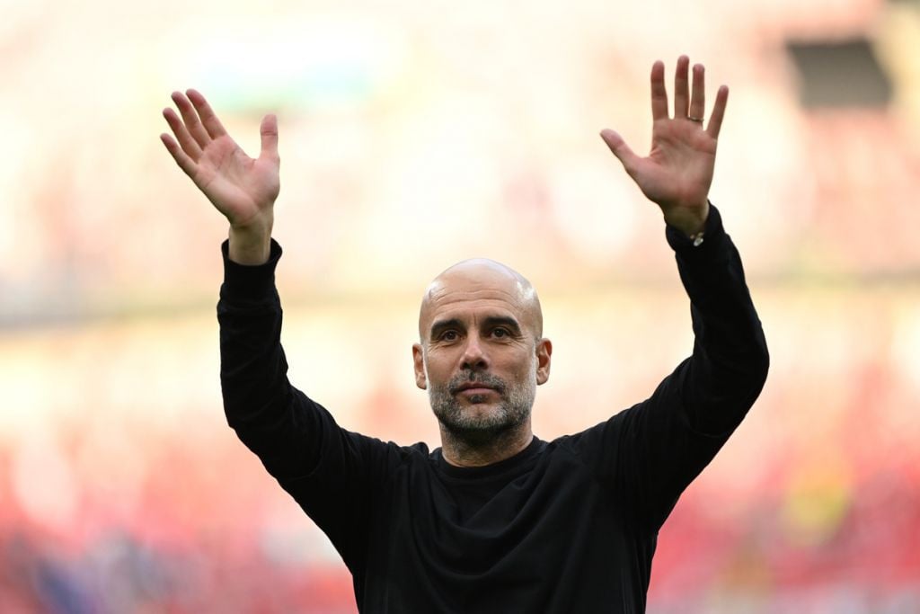 Pep Guardiola é considerado um dos candidatos ao cargo de técnico da seleção italiana. Foto: Getty Images.
