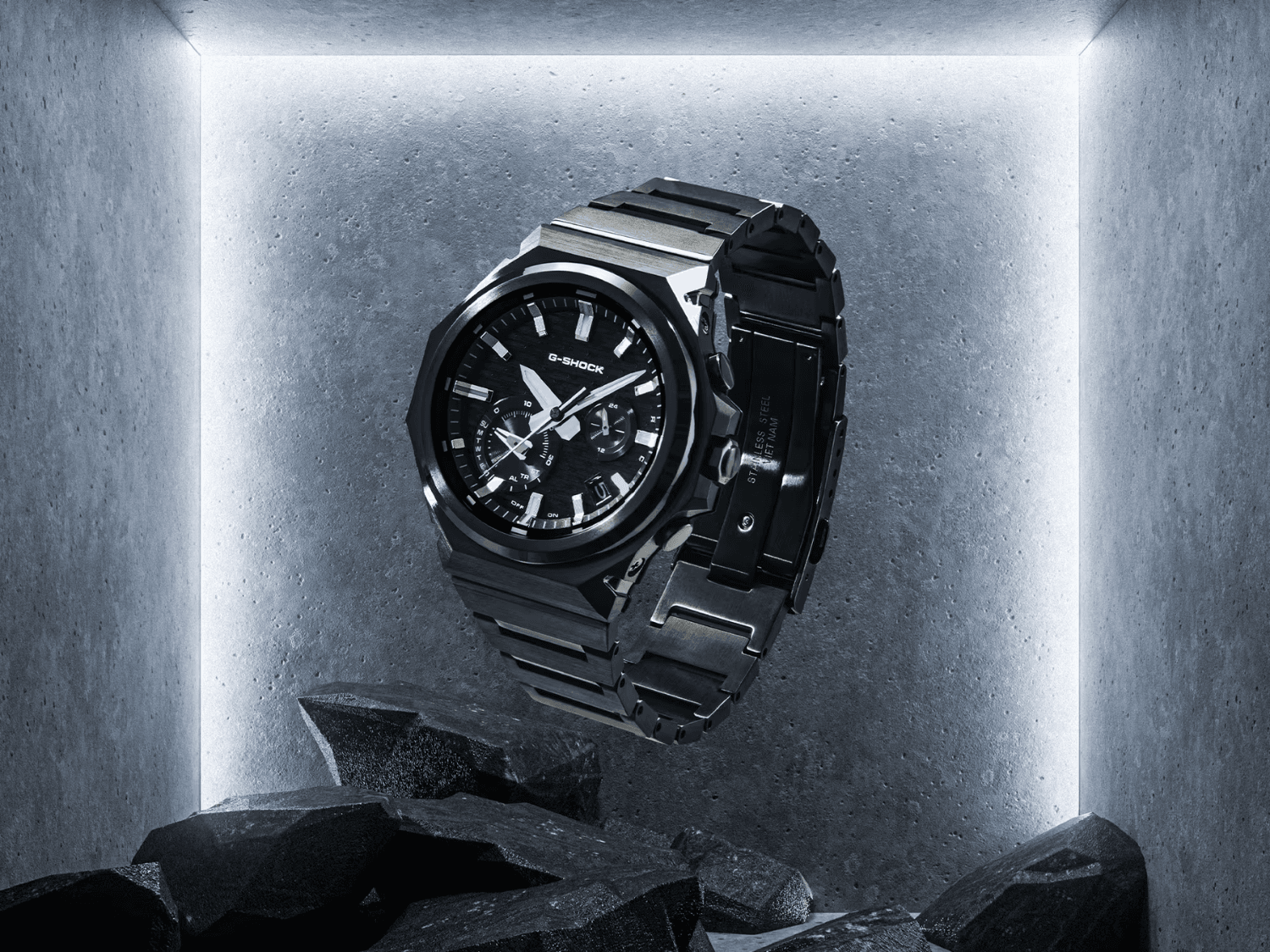gショック黒メタル 再値下 カシオ G-SHOCK 3159 JA メタルバンド黒
