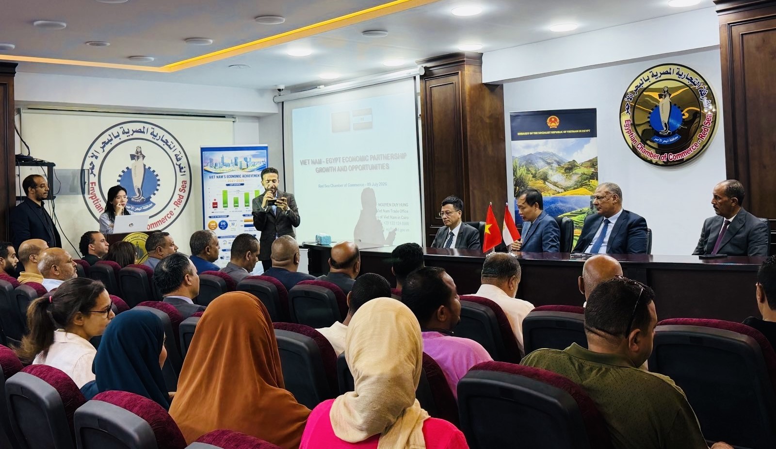 Het Vietnamese handelskantoor in Egypte bevordert de handel in de provincies rond de Rode Zee.