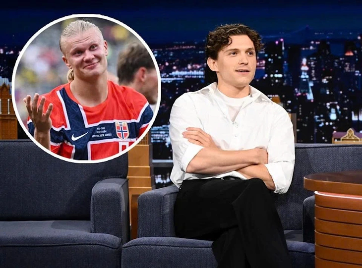 Erling Haaland accepts Tom Holland's dinner invitation after initially ignoring it - Photo 2.
