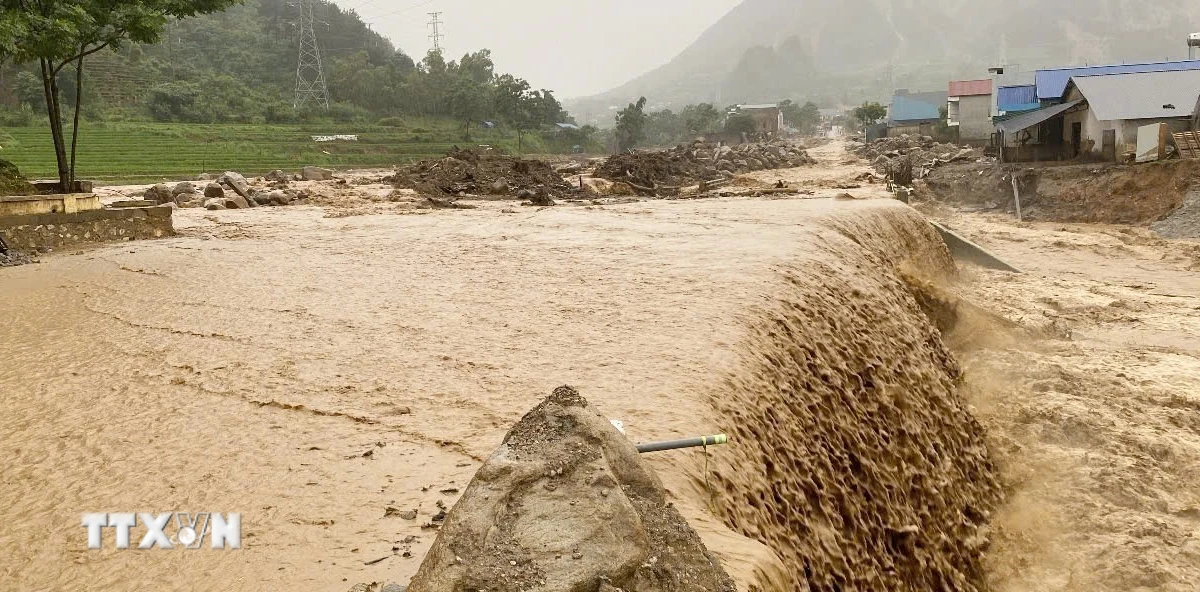 7 Provinsi Pegunungan Vietnam Utara Siaga Hadapi Hujan Lebat dan Banjir Bandang