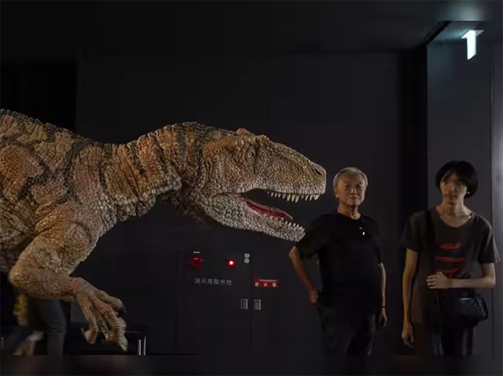 Imagem de reconstrução da nova espécie de dinossauro. Fonte: https://economictimes.indiatimes.com