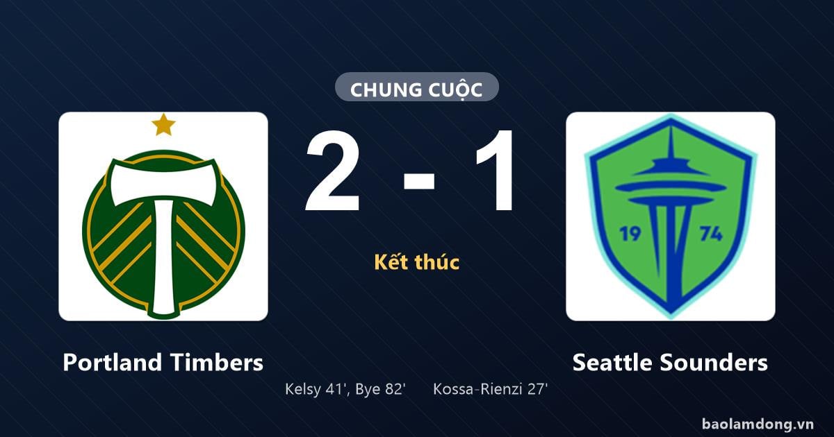 Th?ng kê tr?n d?u Portland Timbers 2-1 Seattle Sounders: Portland Timbers ngu?c dòng ngo?n m?c