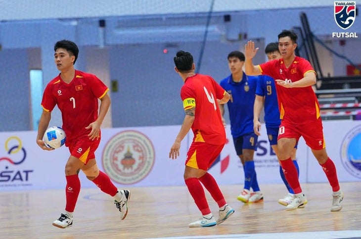 The Vietnamese futsal team nearly caused an upset.
