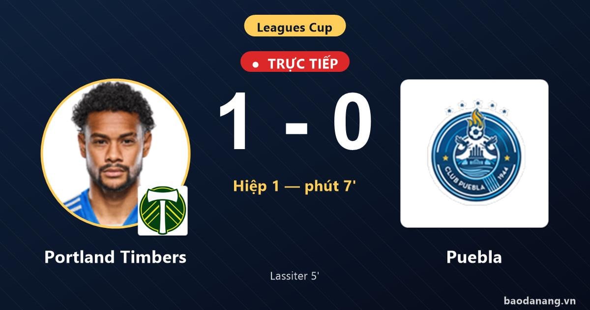 LIVE Portland Timbers vs Puebla: Portland Timbers openen de score